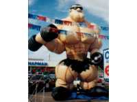 muscle man inflatables - Sports related advertising inflatables for sale and rent.
